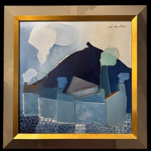 René DESSAINTE olieverfschilderij "Black Country" op doek