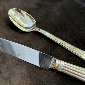 Bernard Yot for Christofle, Aria 54-piece silver-plated flatware set, 1985