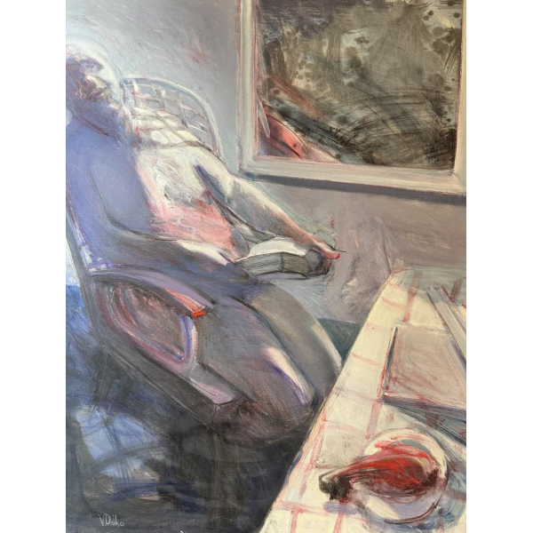 Vasington DOKO “Homage to Francis Bacon” 1989 oil painting on canvas