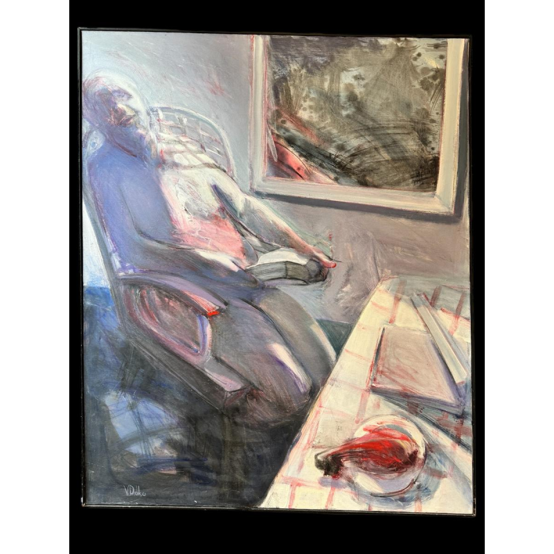 Vasington DOKO “Homage to Francis Bacon” 1989 oil painting on canvas