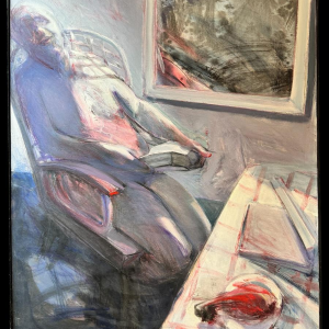 Vasington DOKO «Hommage à Francis BACON" 1989 peinture huile sur toile