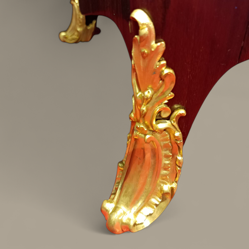 Napoleon III hoge kast gestempeld LEXCELLENT Paris, 2 deuren, marqueterie, brons, 19e eeuw