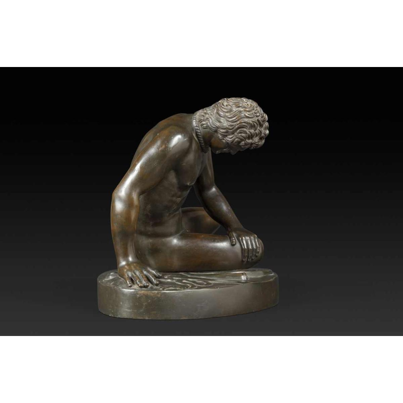 "De stervende Galliër" bronzen beeld van Chiurazzi Napoli