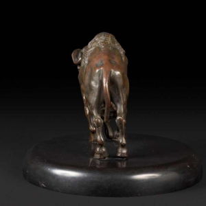 Statuette d'un bison d'Amérique en bronze