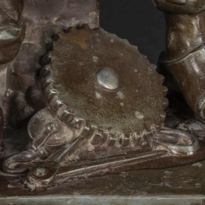 EMILE LOUIS PICAULT "LE TRAVAIL" bronzen beeld, eind 19e eeuw