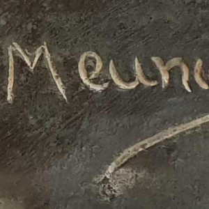 Bas-relief en bronze « LE MINEUR » (1904) de CONSTANTIN MEUNIER (1831-1905) :