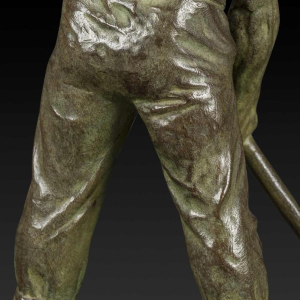 "Small Art Deco bronze statue 'The Hammerer' by Victor Demanet (1895-1964):