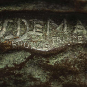 Petite statue en bronze Art Déco " Le Marteleur " de Victor Demanet (1895-1964)