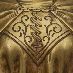 Alabaster and Gilt Bronze Bust of "JOAN OF ARC" by G.VAN VARENBERGH (1873-1927):