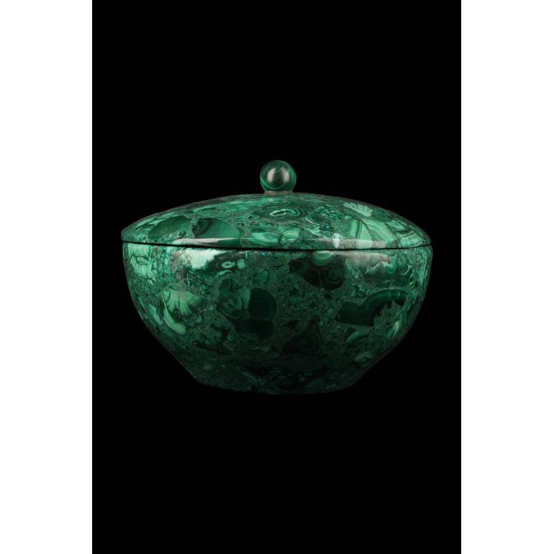 Bonbonnière couverte en malachite