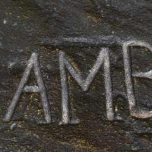 Jef Lambeaux "The Sower" bronze sculpture of a man, late 19th century