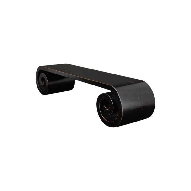 Aziatische salontafel met voluten