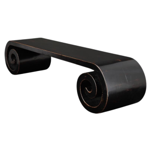 Aziatische salontafel met voluten