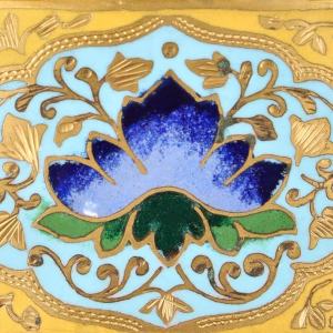 Beker van onyx en verguld brons met polychrome emaille, Napoleon III / Derde Republiek, ca. 1880