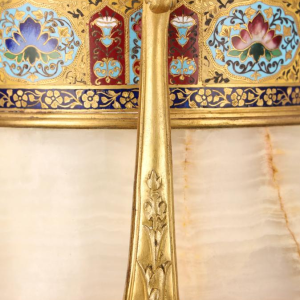 Beker van onyx en verguld brons met polychrome emaille, Napoleon III / Derde Republiek, ca. 1880