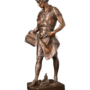 Sculpture en bronze "La Science Guidant L'Industrie" de Émile Picault (1833-1915)