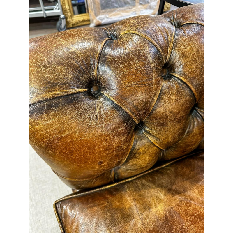 Canapé Chesterfield en cuir vintage, 21e siècle