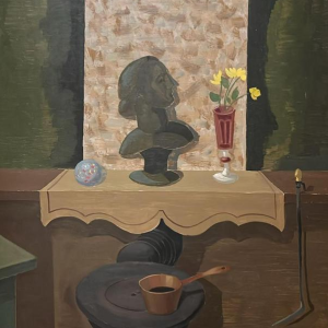 Edgar Scaufleur, oil on panel, 1957