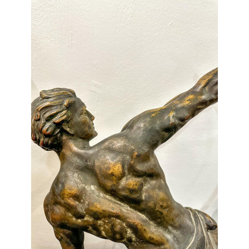 Art Deco bronze sculpture "The Bowstripper", 1930s