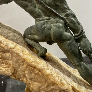 René Papa, Art Deco sculpture in bronze and stone, 1930s