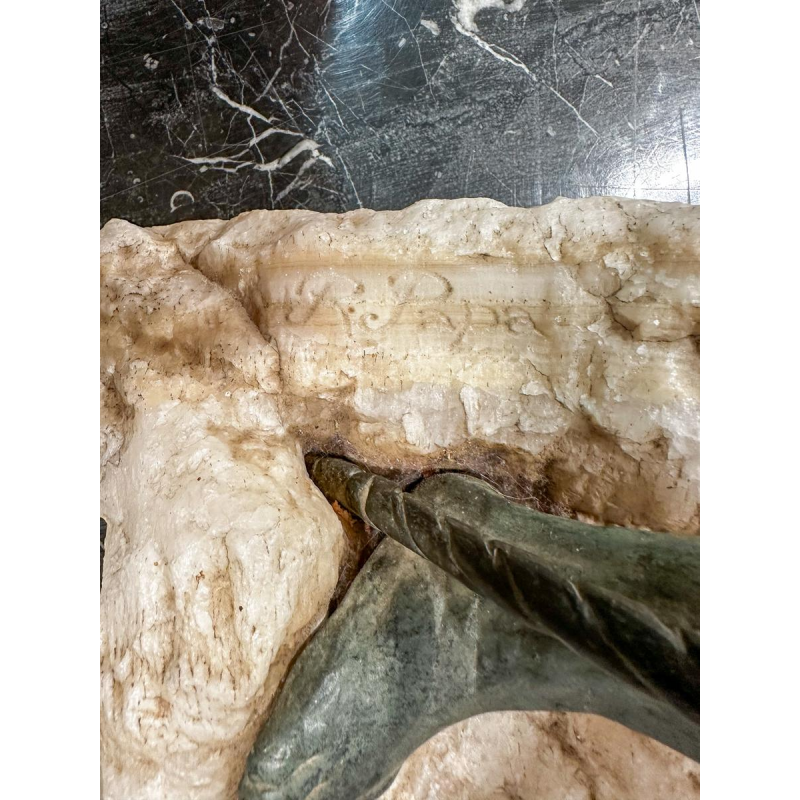 René Papa, Art Deco sculpture in bronze and stone, 1930s