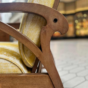 Gustave Serrurier-Bovy, modulaire Art Nouveau fauteuil, eikenhout, stof en messing, ca 1900