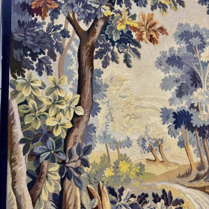 Wandtapijt van Aubusson "Wolvenjacht", atelier van Jean Picaud, Frankrijk, midden 20e eeuw.