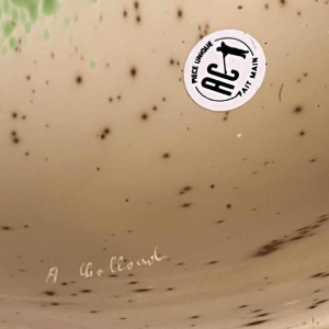 Alfred COLLARD, Sculpture abstraite, Disque en verre à décor dinclusions