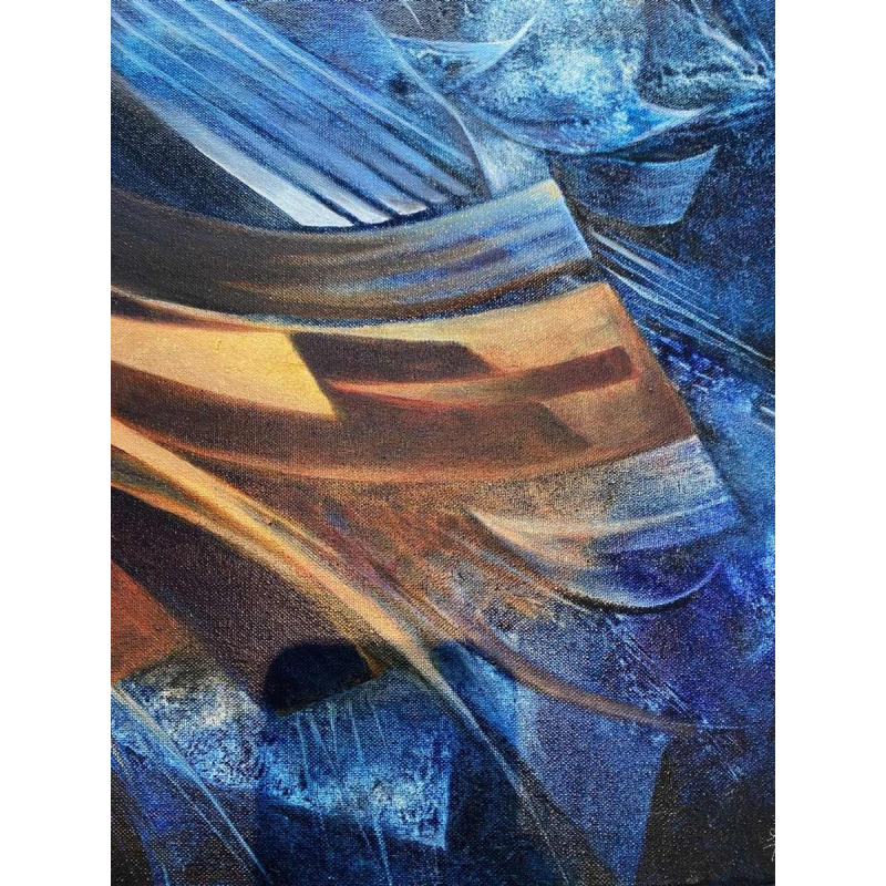 Jacques Zimmermann, peinture abstraite, huile sur toile