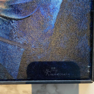 Jacques Zimmermann, abstract painting, oil on canvas