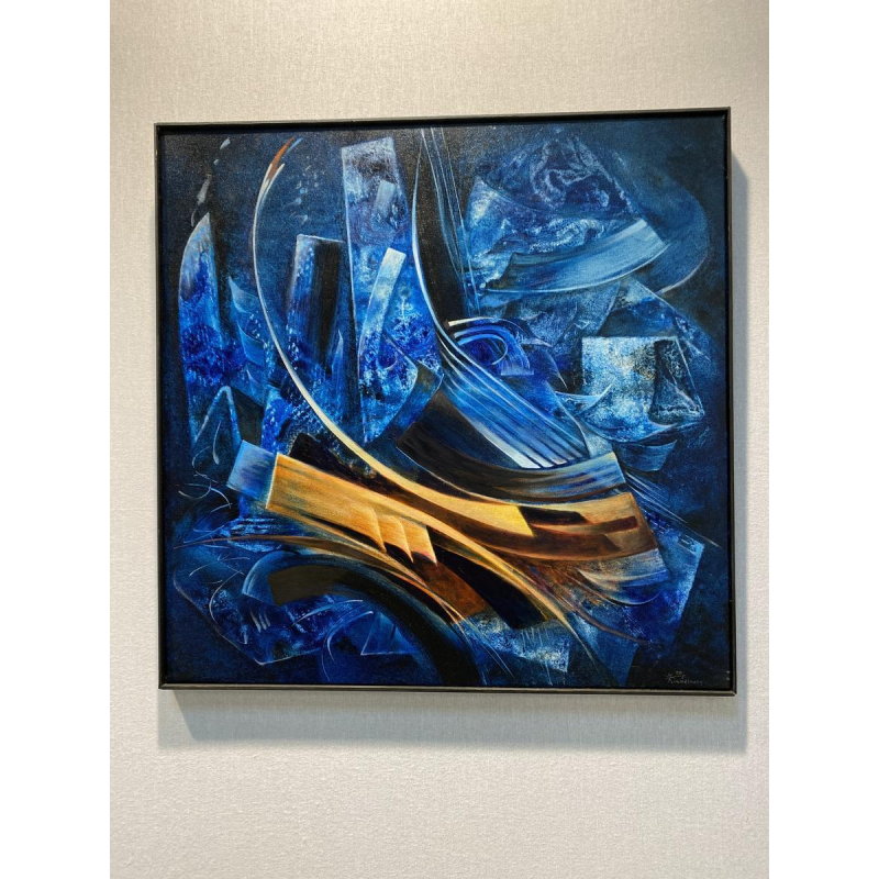 Jacques Zimmermann, abstract schilderij, olieverf op doek