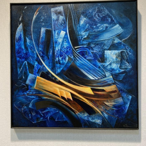 Jacques Zimmermann, peinture abstraite, huile sur toile