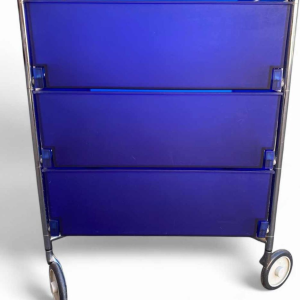 Kartell - “Mobil“ 3-ladenkast, kobaltblauw, 1993 Ontwerp