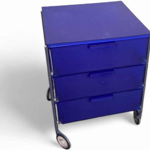 Kartell - “Mobil“ 3-ladenkast, kobaltblauw, 1993 Ontwerp