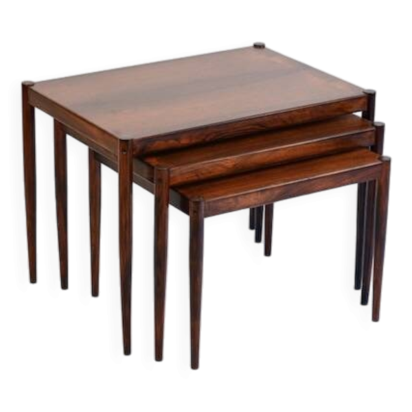 Tables gigognes en palissandre