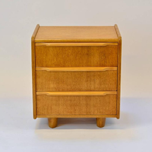 Cees Braakman, small chest of drawers in oak veneer