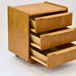 Cees Braakman, small chest of drawers in oak veneer