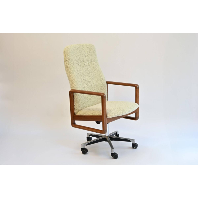 Teak office chair, 1960s