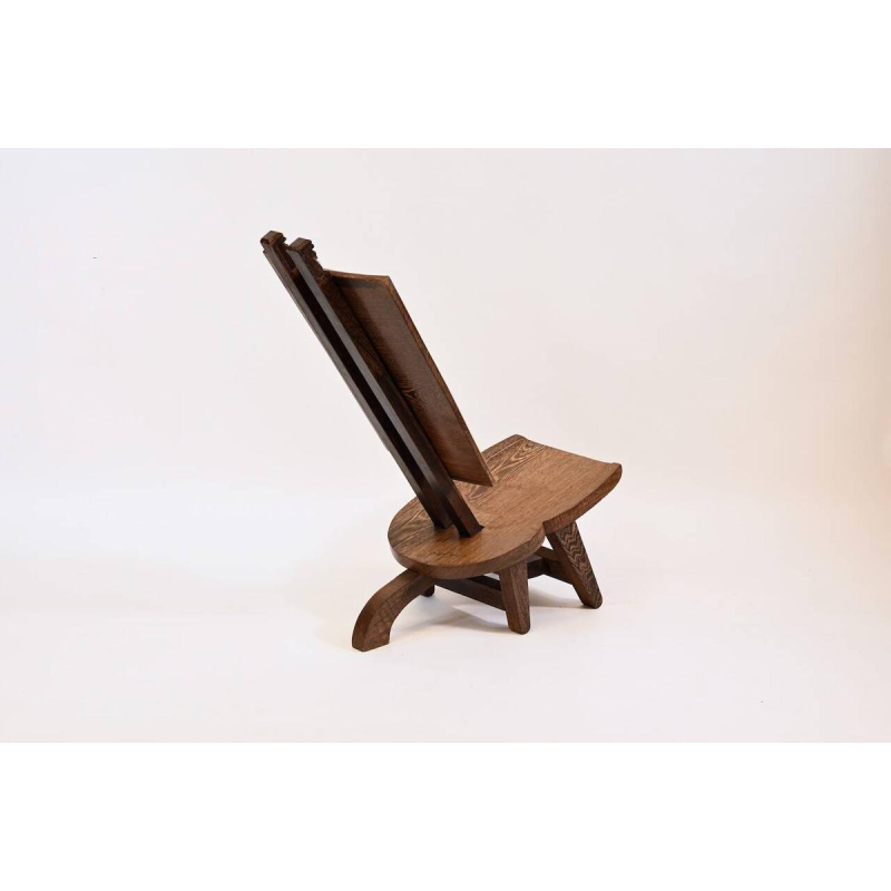 Chaise africaine en bois de Wengé