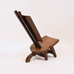 African chair made of Wenge wood