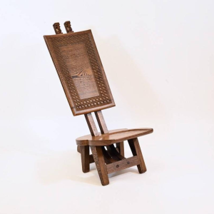 African chair made of Wenge wood