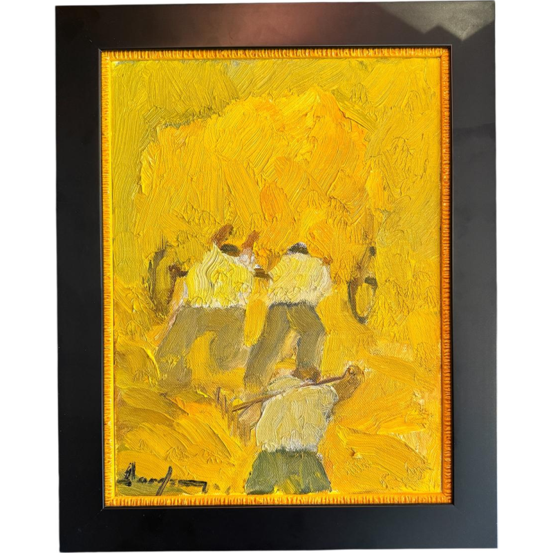 Milo DARDENNE “The Cart” oil painting on canvas