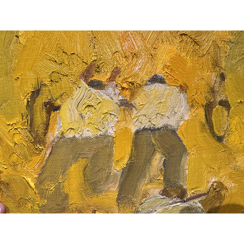 Milo DARDENNE “The Cart” oil painting on canvas