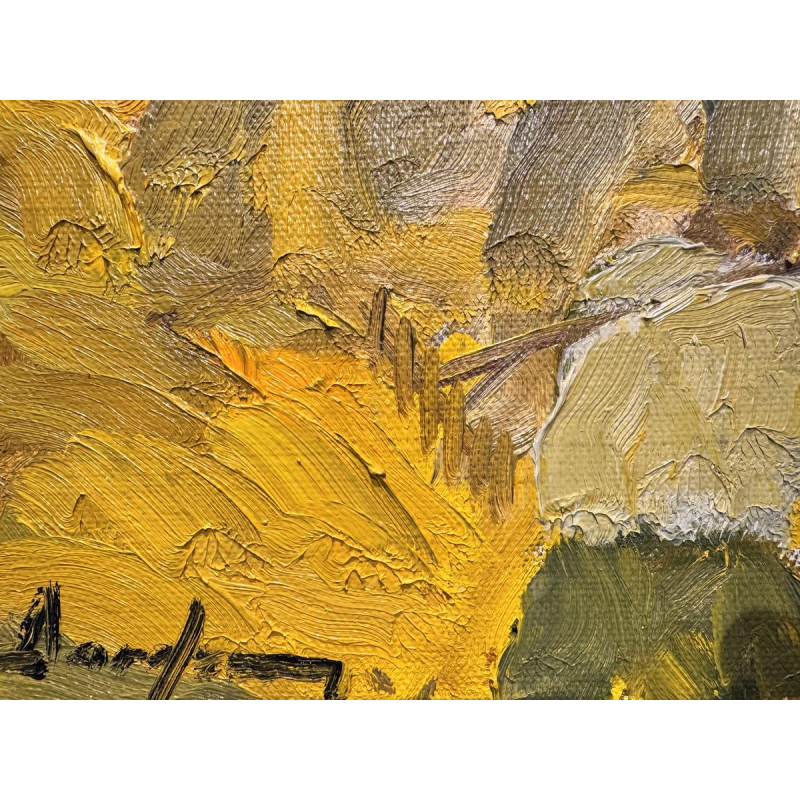 Milo Dardenne "De Kar" olieverfschilderij op canvas