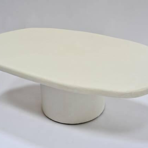 Coffee table in white mortex