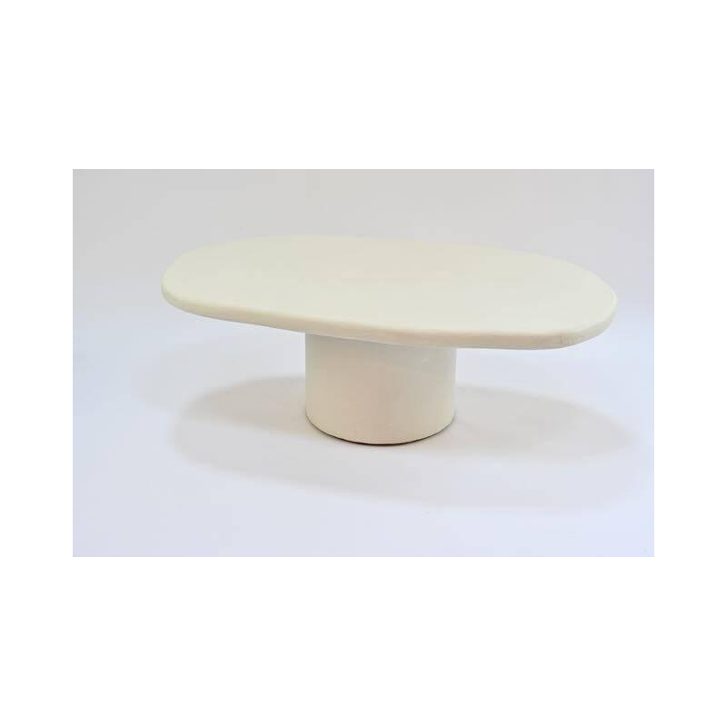 Coffee table in white mortex