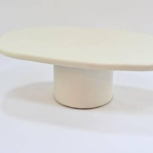 Salontafel in wit mortex