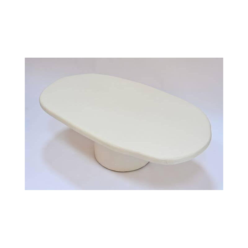 Coffee table in white mortex