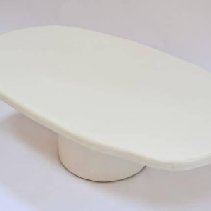 Coffee table in white mortex