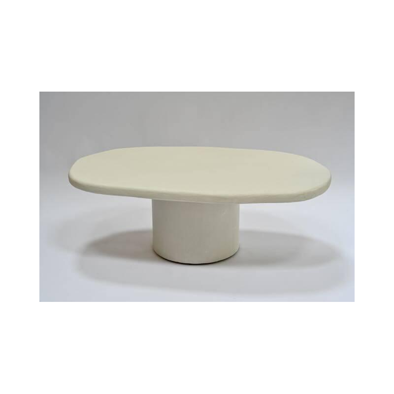 Coffee table in white mortex